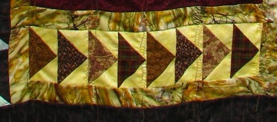 Then these flying geese were added to the bottom